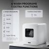 imageHermitlux Countertop Dishwasher 6 Wash Programs Slim Size Portable DishwasherNarrow Space Design