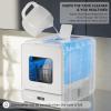 imageHermitlux Countertop Dishwasher 6 Wash Programs Slim Size Portable DishwasherNarrow Space Design