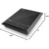 imageHermitlux Induction Cooktop 1800W Fast Heating Portable Hot Plate 9 Power Levels Induction Burner with Easy Clean Glass Sensor Touch ampamp Child Lock