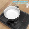 imageHermitlux Induction Cooktop 1800W Fast Heating Portable Hot Plate 9 Power Levels Induction Burner with Easy Clean Glass Sensor Touch ampamp Child Lock