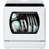 imageHermitlux Portable Countertop Dishwashes 5 Washing Programs Mini Dishwasher with 5Liter Builtin Water Tank for Apartments ampamp RVs Tabletop Dishwasher with LED Light ampamp Glass Door No Hookup NeededGlass Door